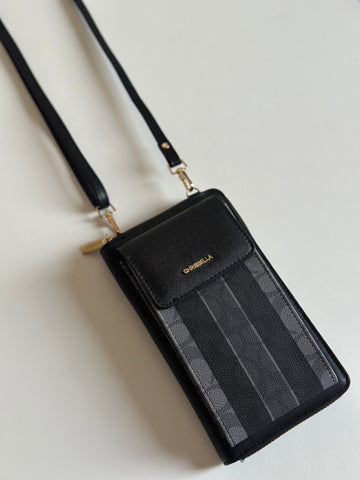 Striped Multi-Function Crossbody Phone Bag & Wallet