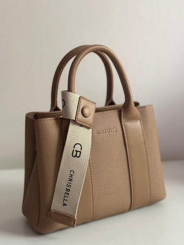 Chrisbella Strucrured Handbag with Signature Strap