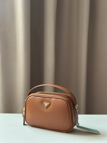 Chrisbella Compact Double-Zip Crossbody Bag