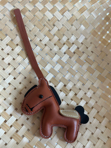 Mini Horse Leather Bag Charm