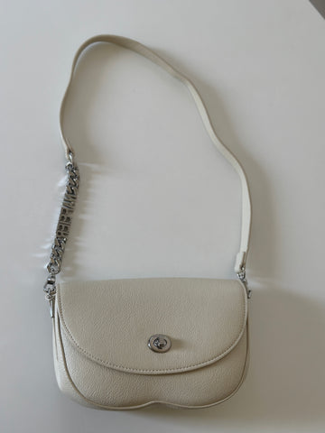 Ivory Crossbody Bag with Dual Straps