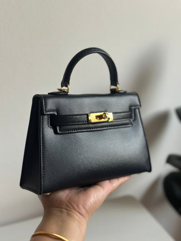 Elegant Structured Top-Handle Bag with Dual Straps