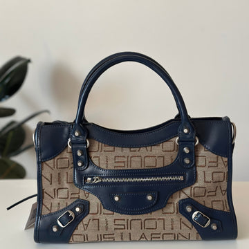 Inspired Durable Canvas + Leather Handbag Medium