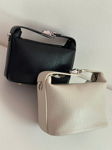 Mini Box Bag – Clasp Lock Crossbody