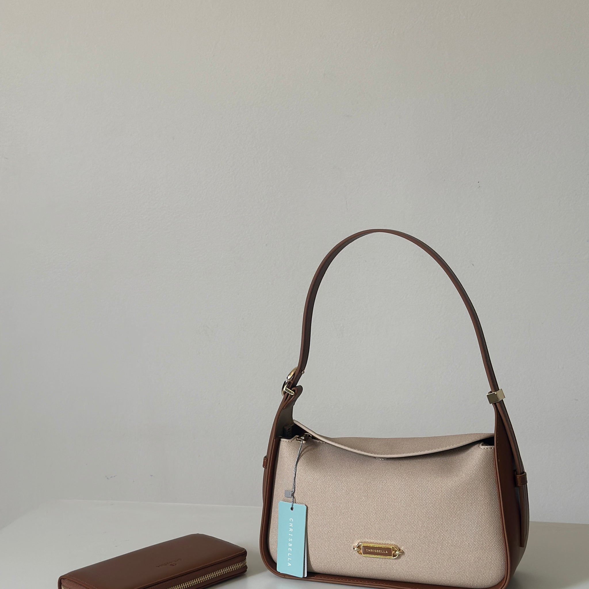 Chrisbella Minimalist Black Shoulder Bag