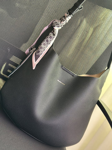 Soft Leather Hobo Shoulder Bag