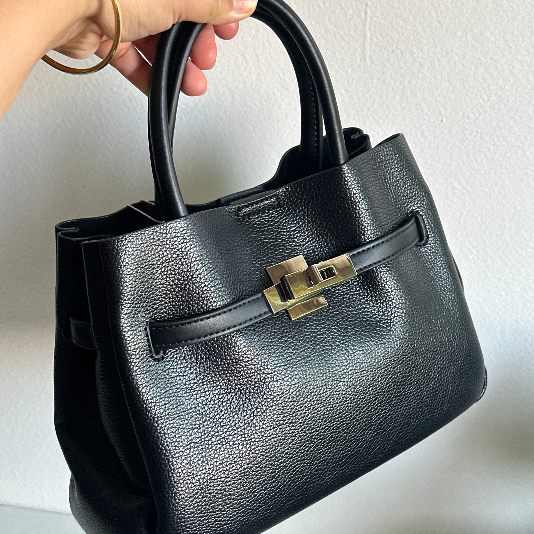 Chrisbella Structured Top Handle Bag with Wallet