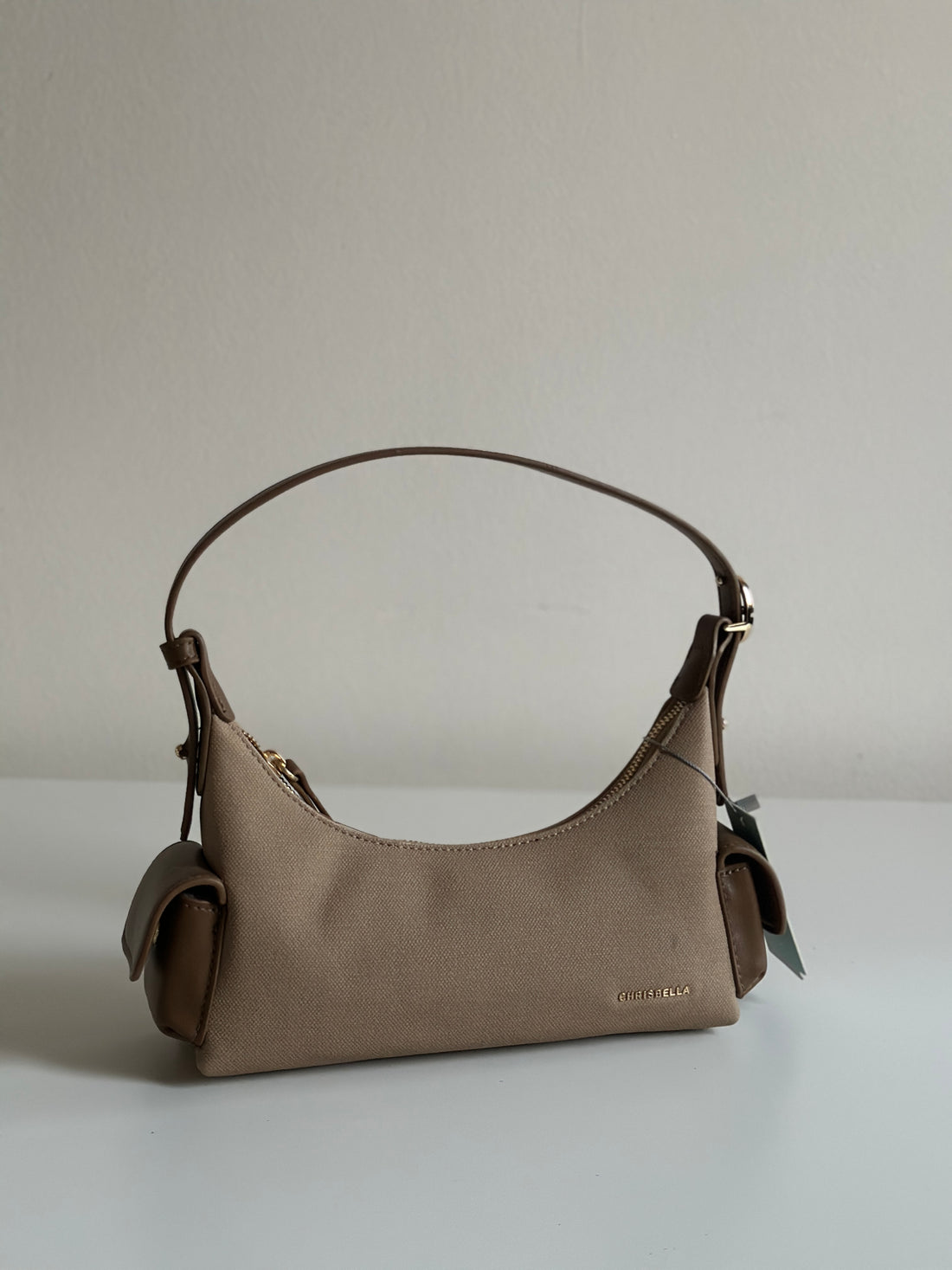Minimalist Shoulder & Crossbody Bag with Side Pockets