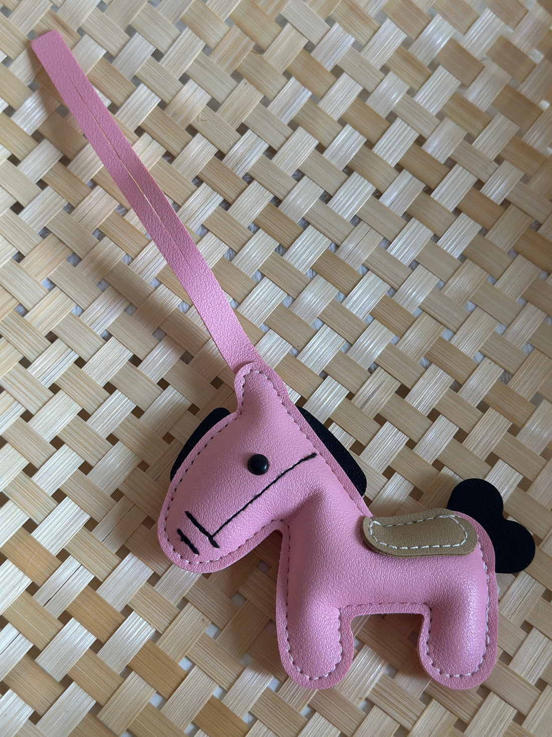 Mini Horse Leather Bag Charm