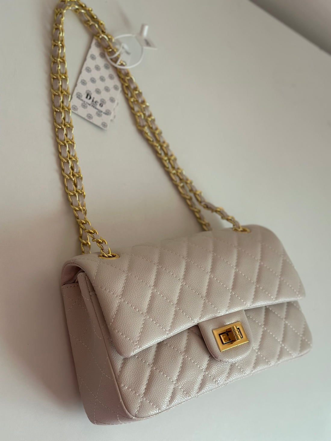 Elegant Quilted Double Flap Chain Shoulder Bag for Women