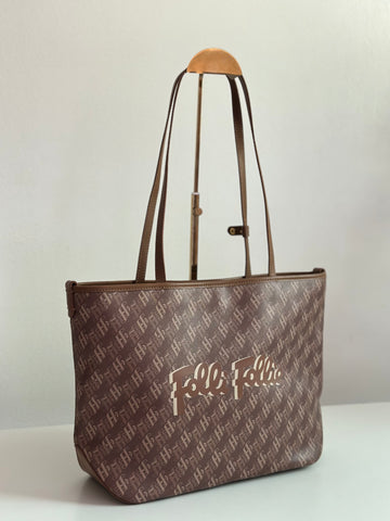 Follie Follie Signature Tote Bag with Matching Zip Pouch