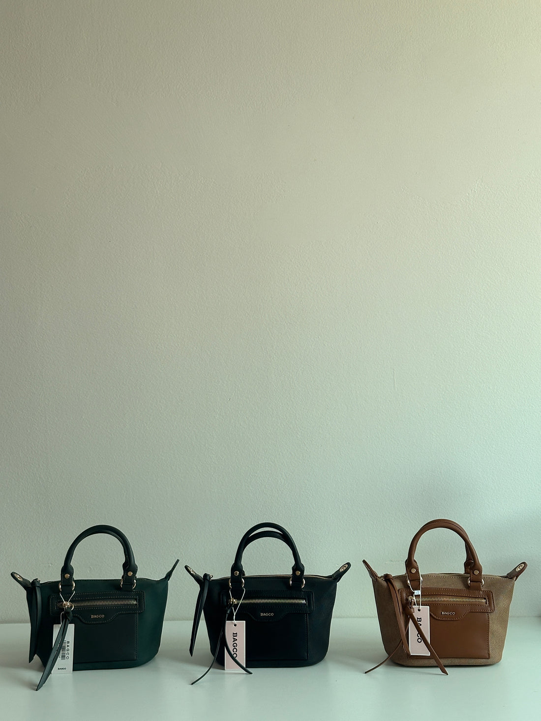 Mini Structured Tote with Front Zip Pocket – BAGCO