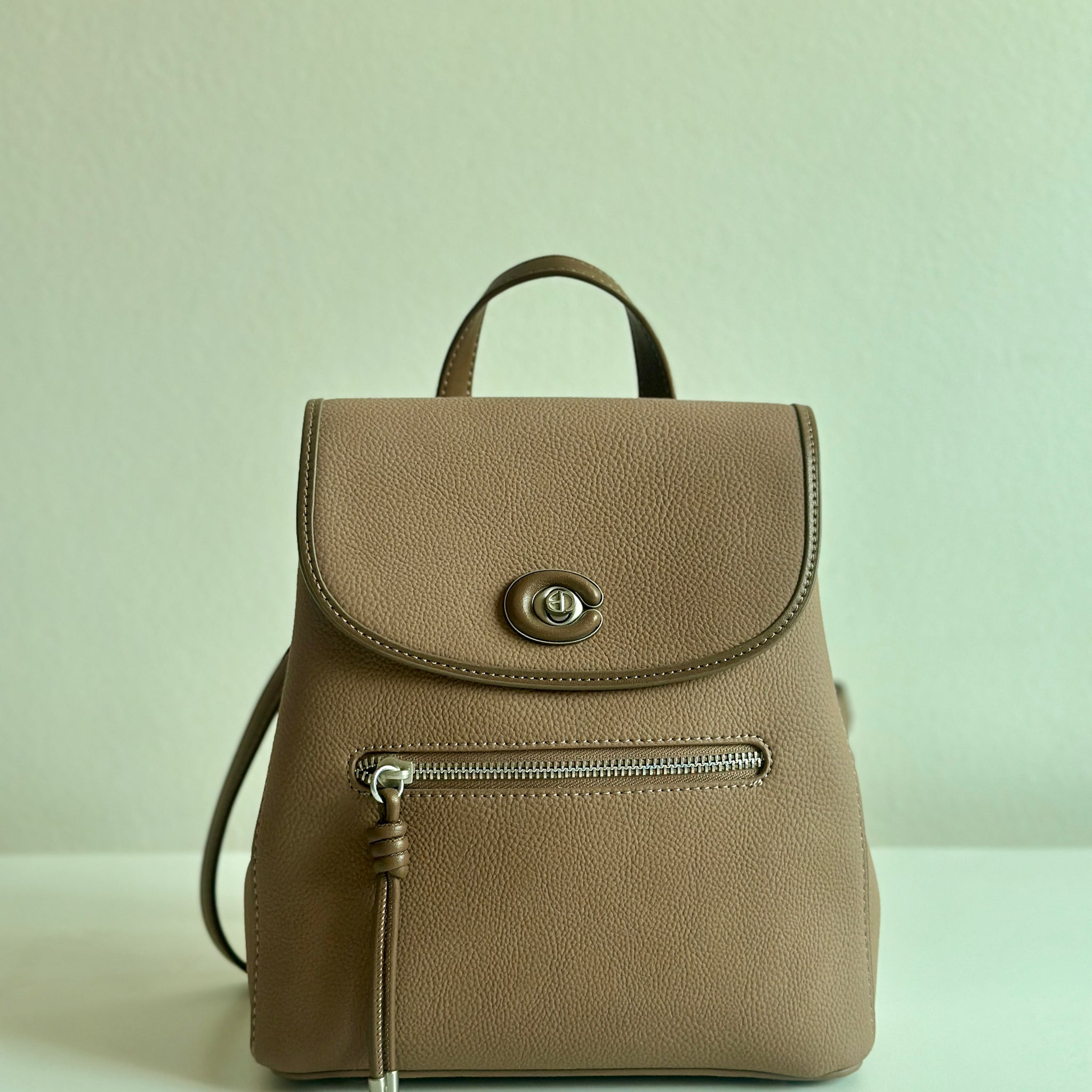 Chrisbella Minimalist Leather Backpack