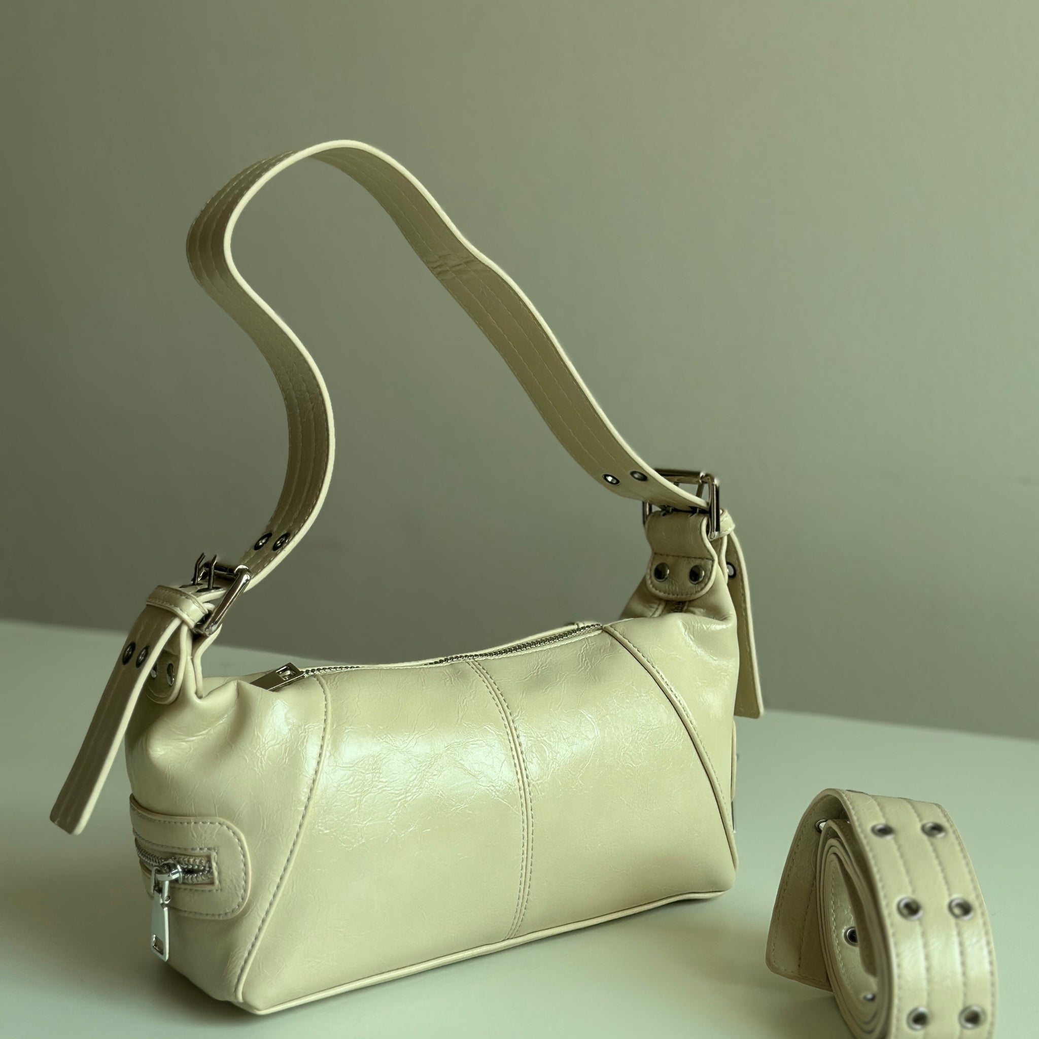 Creamy Beige Shoulder & Crossbody Bag