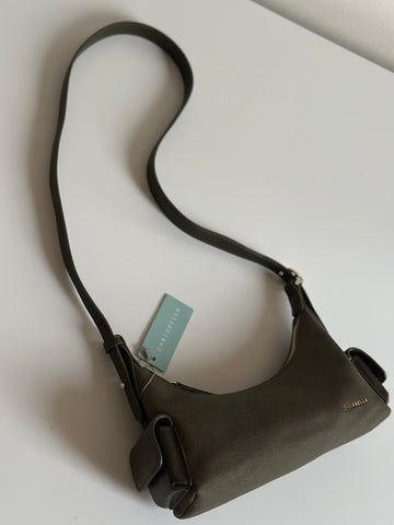 Minimalist Shoulder & Crossbody Bag with Side Pockets