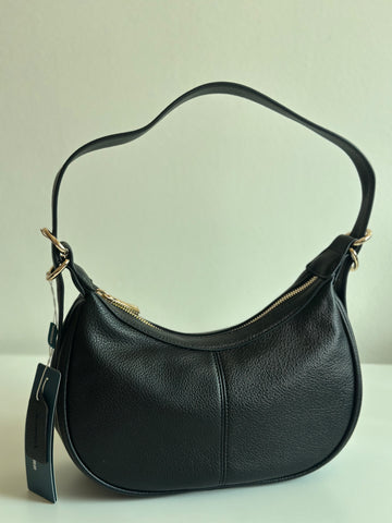 Minimalist Leather Hobo Bag