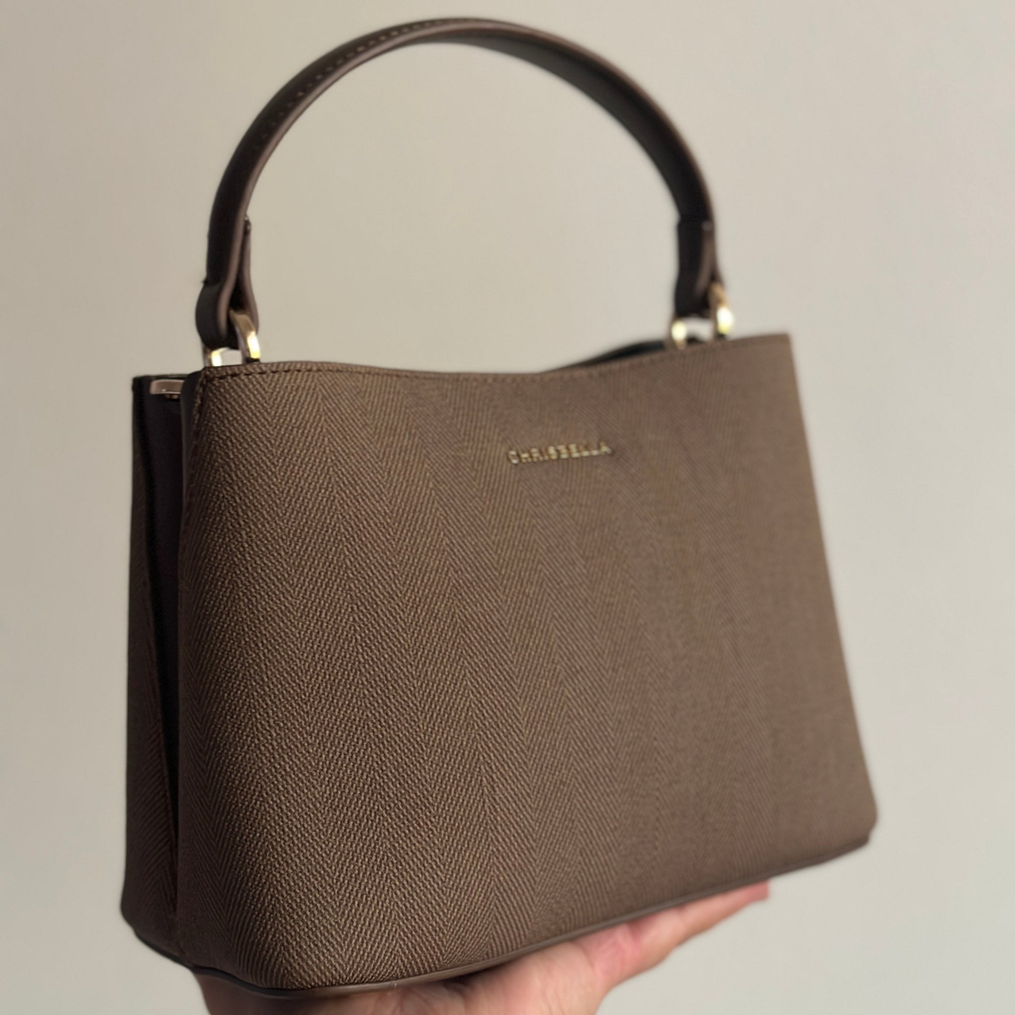Cheisbella Top Handle Mini Structured Handbag