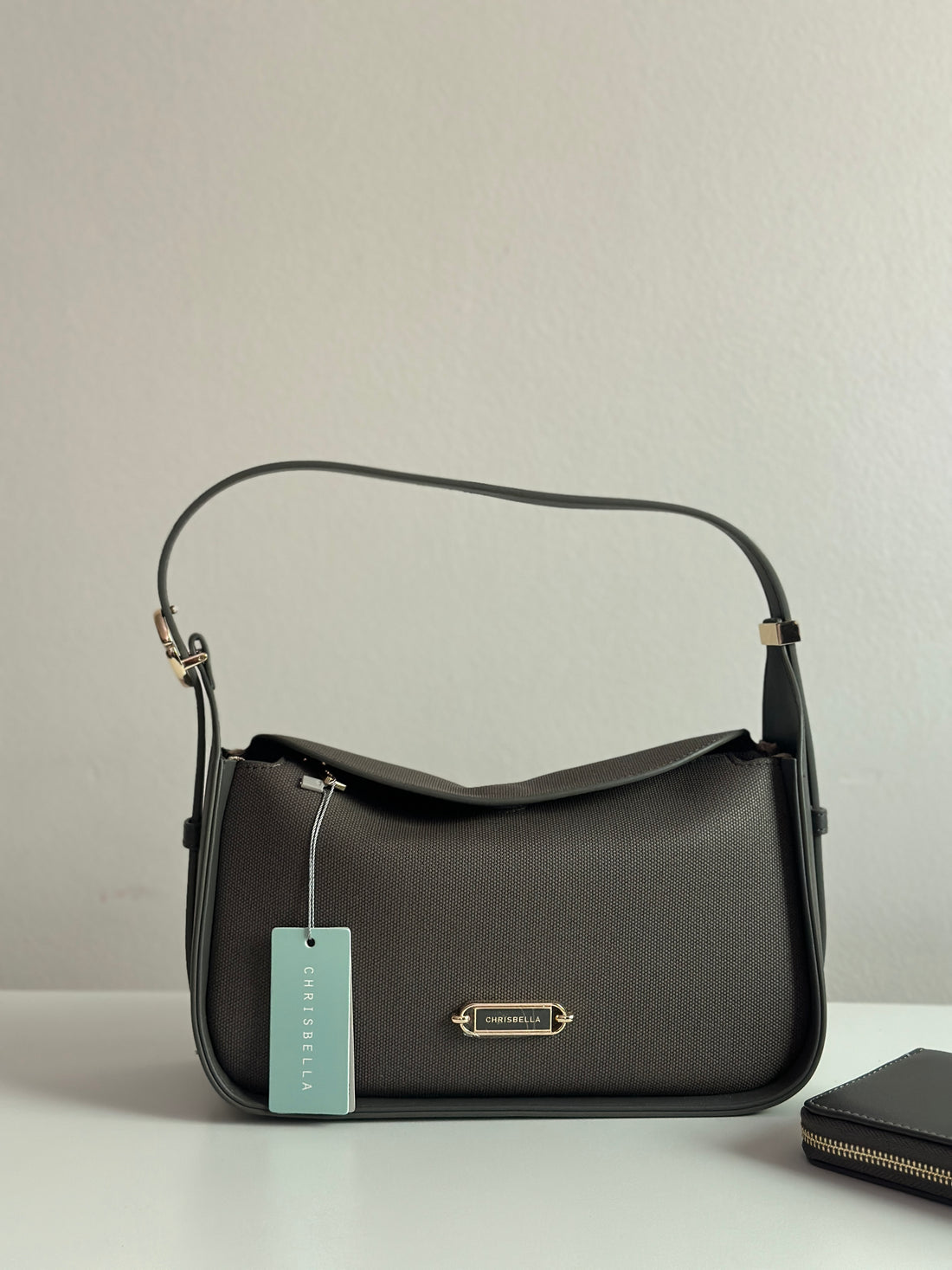 Chrisbella Minimalist Black Shoulder Bag