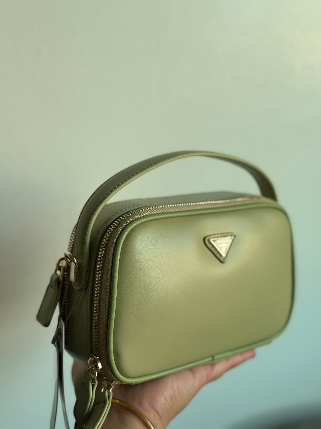 Chrisbella Compact Double-Zip Crossbody Bag