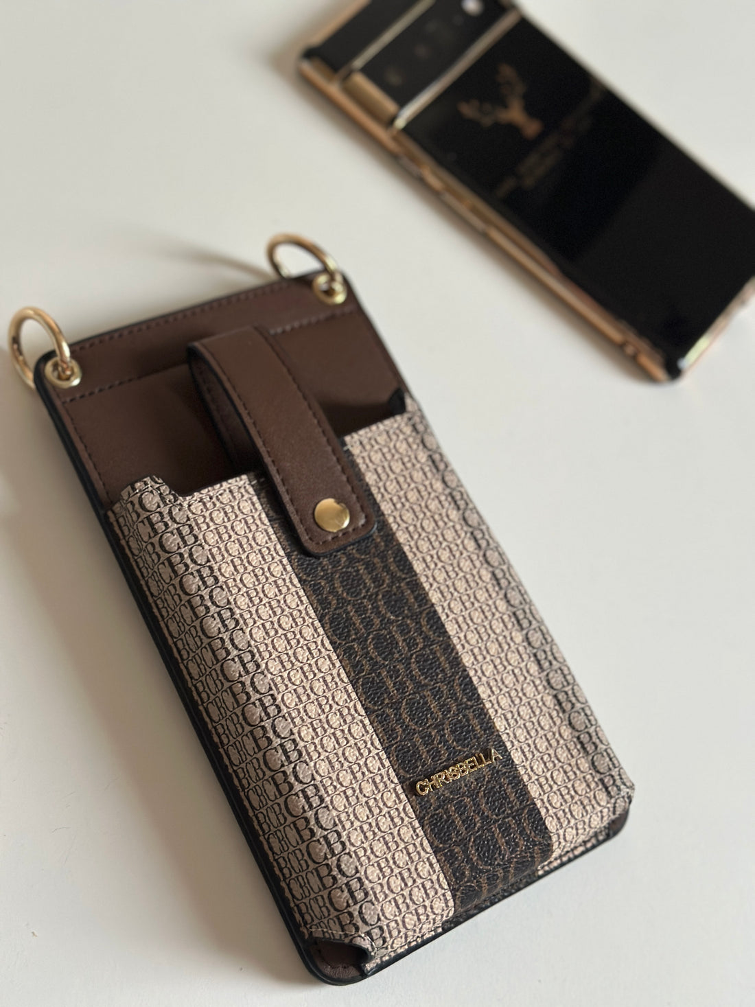 CB Monogram Crossbody Phone Bag