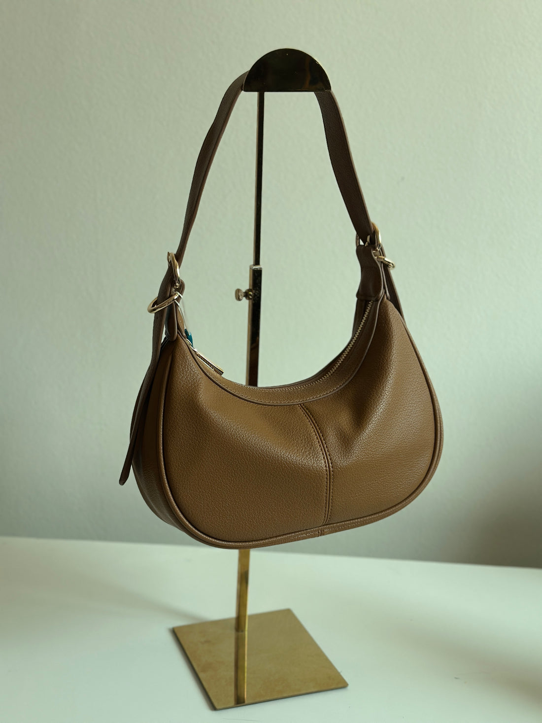 Minimalist Leather Hobo Bag