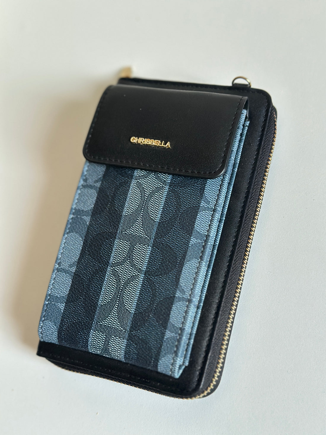 Striped Multi-Function Crossbody Phone Bag & Wallet