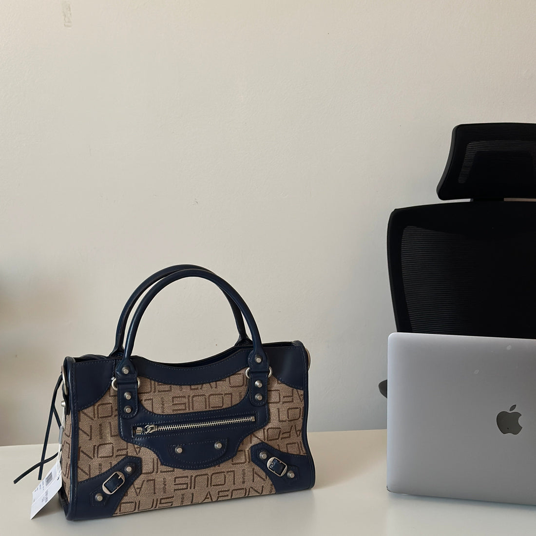 Inspired Durable Canvas + Leather Handbag Medium
