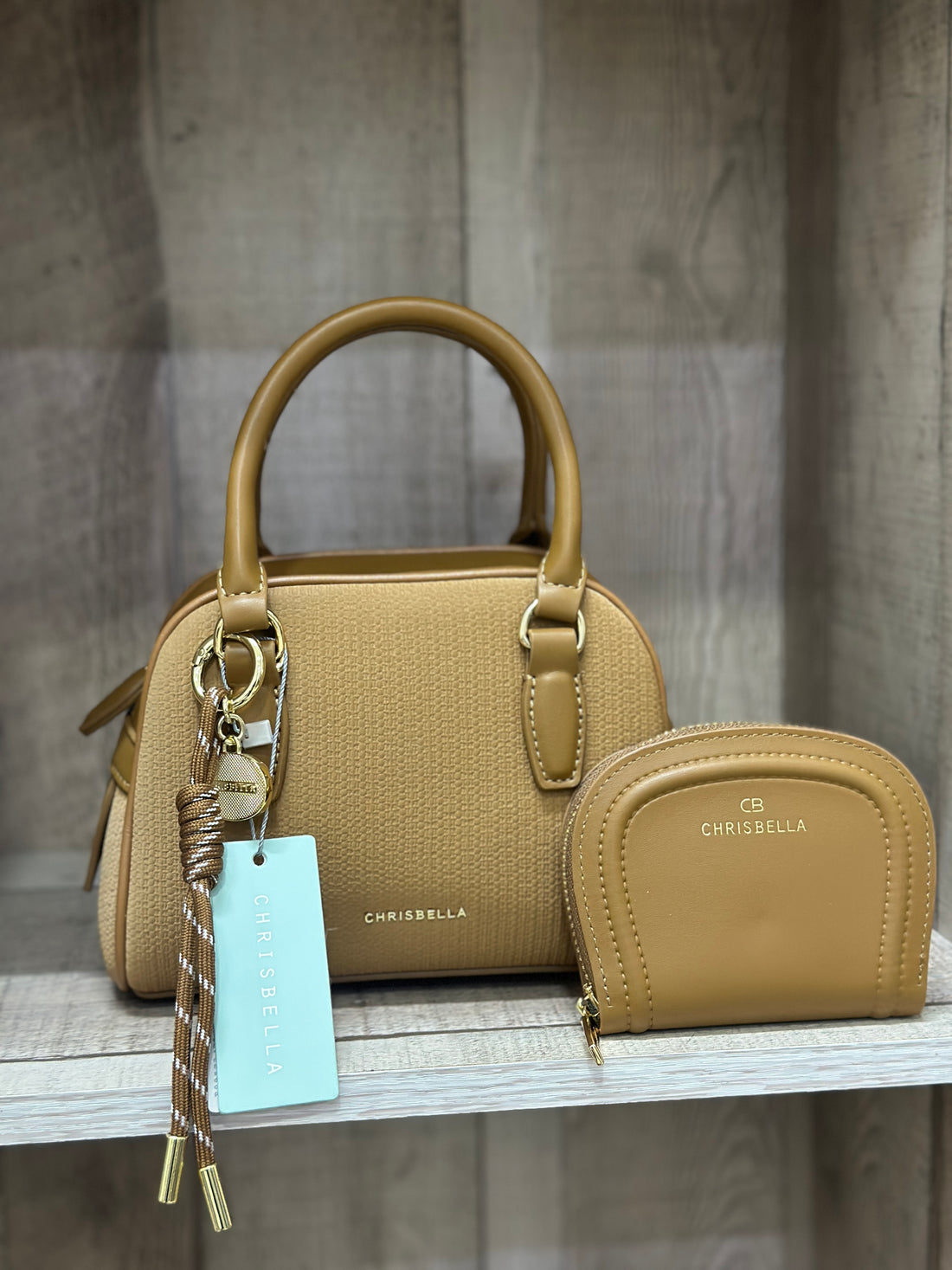 Chrisbella Textured Mini Doctors Bag With Wallet