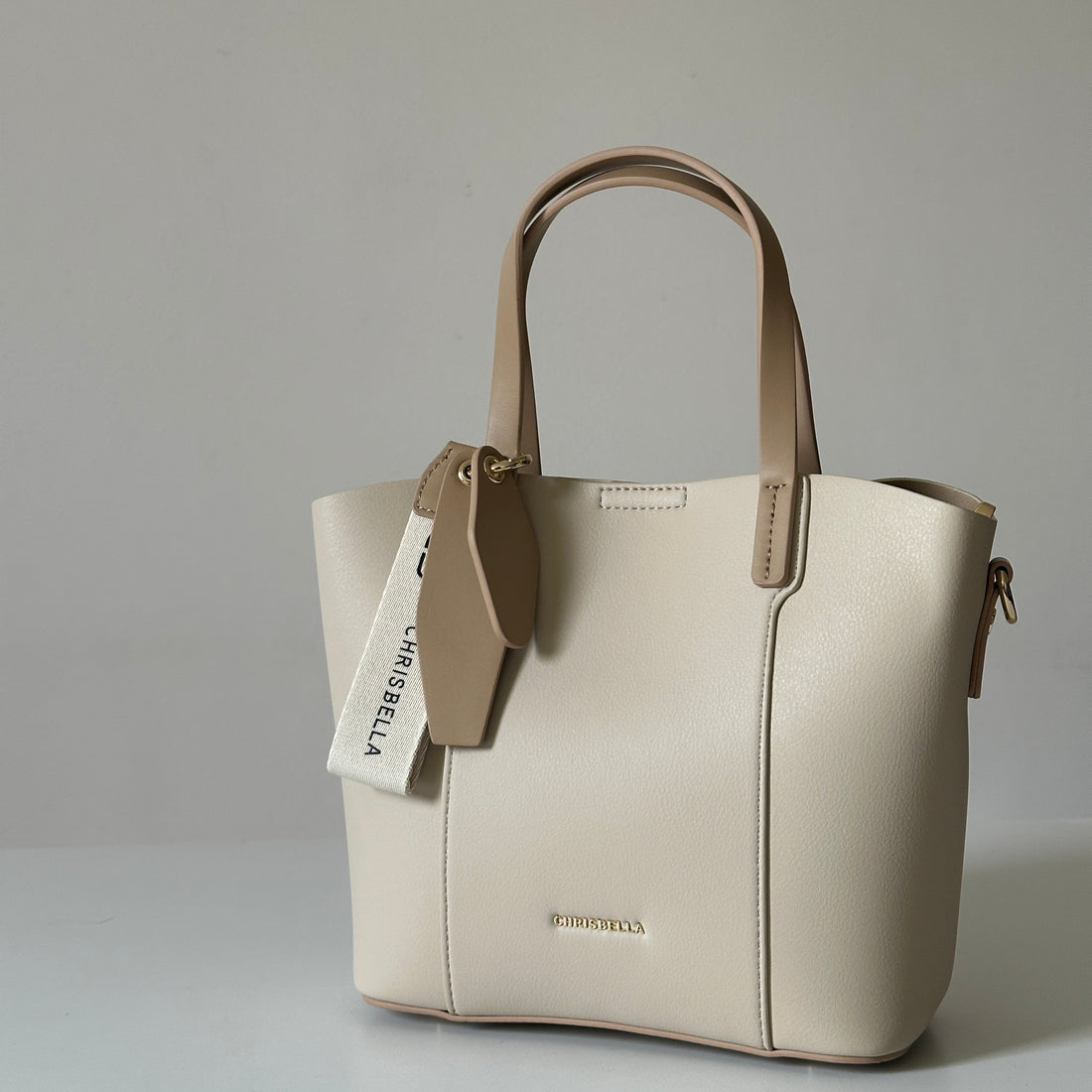 Elegance Set:  Medium Handbag with Wallet & Logo Charm