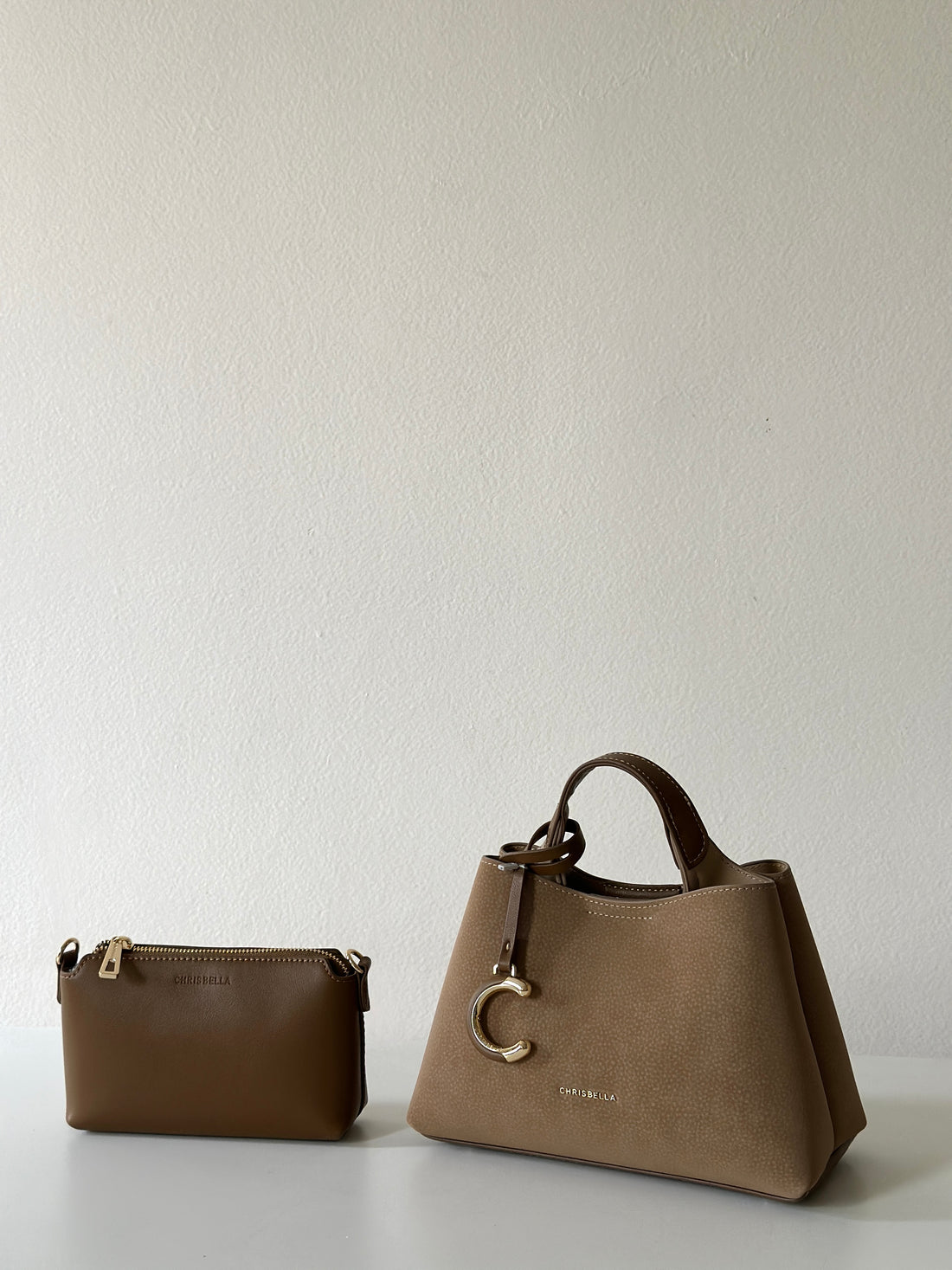 Chrisbella Logo Handbag 2 in 1