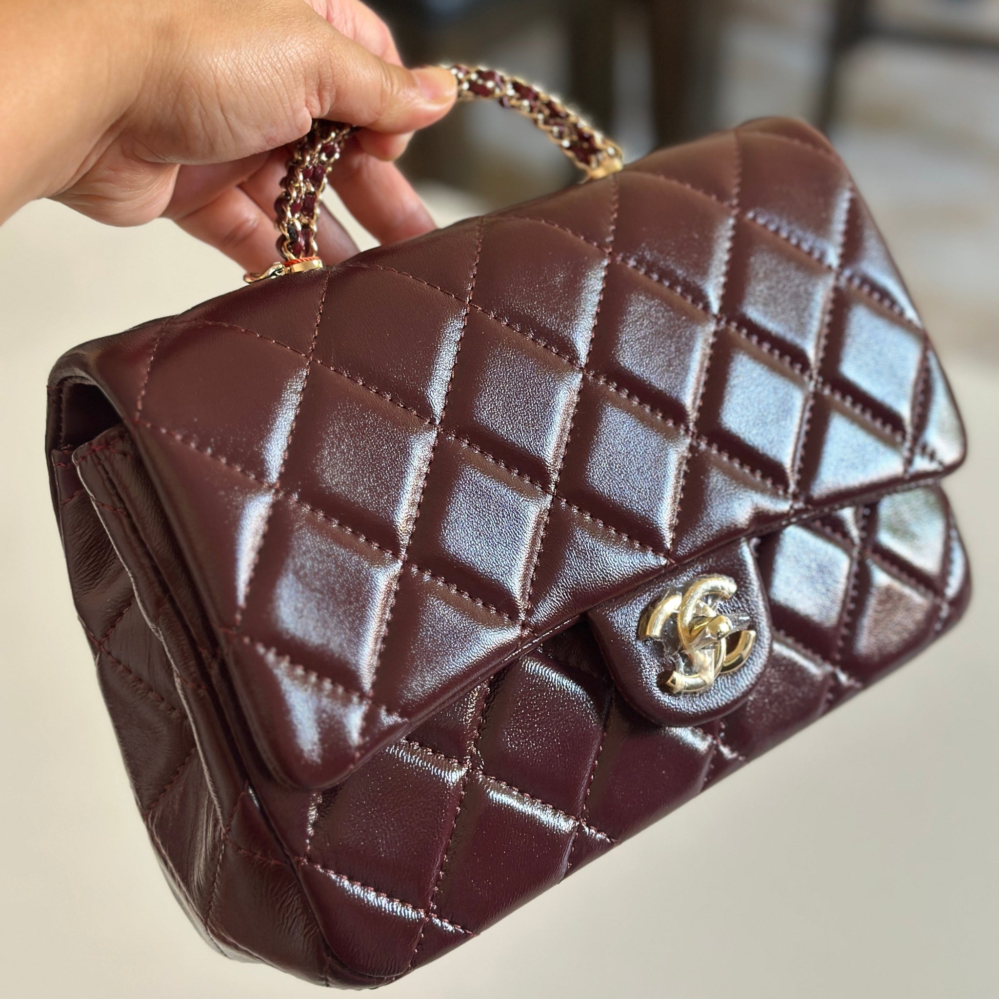 Inspired Medium Flap with Top Handle